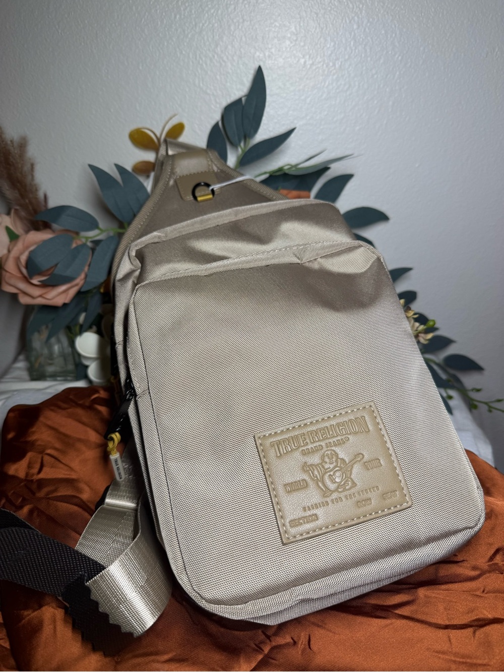 True Religion Beige/Tan Men’s Sling Belt Bag